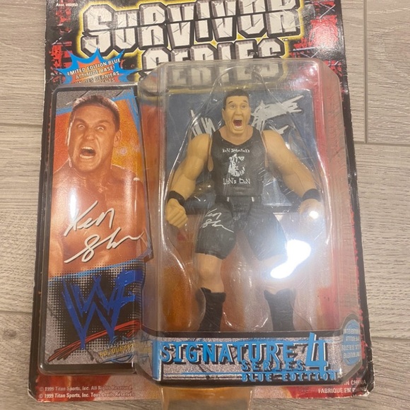 1999 WWF Jakks Pacific Signature Series 4 "Blue Edition" Ken Shamrock - Picture 1 of 2